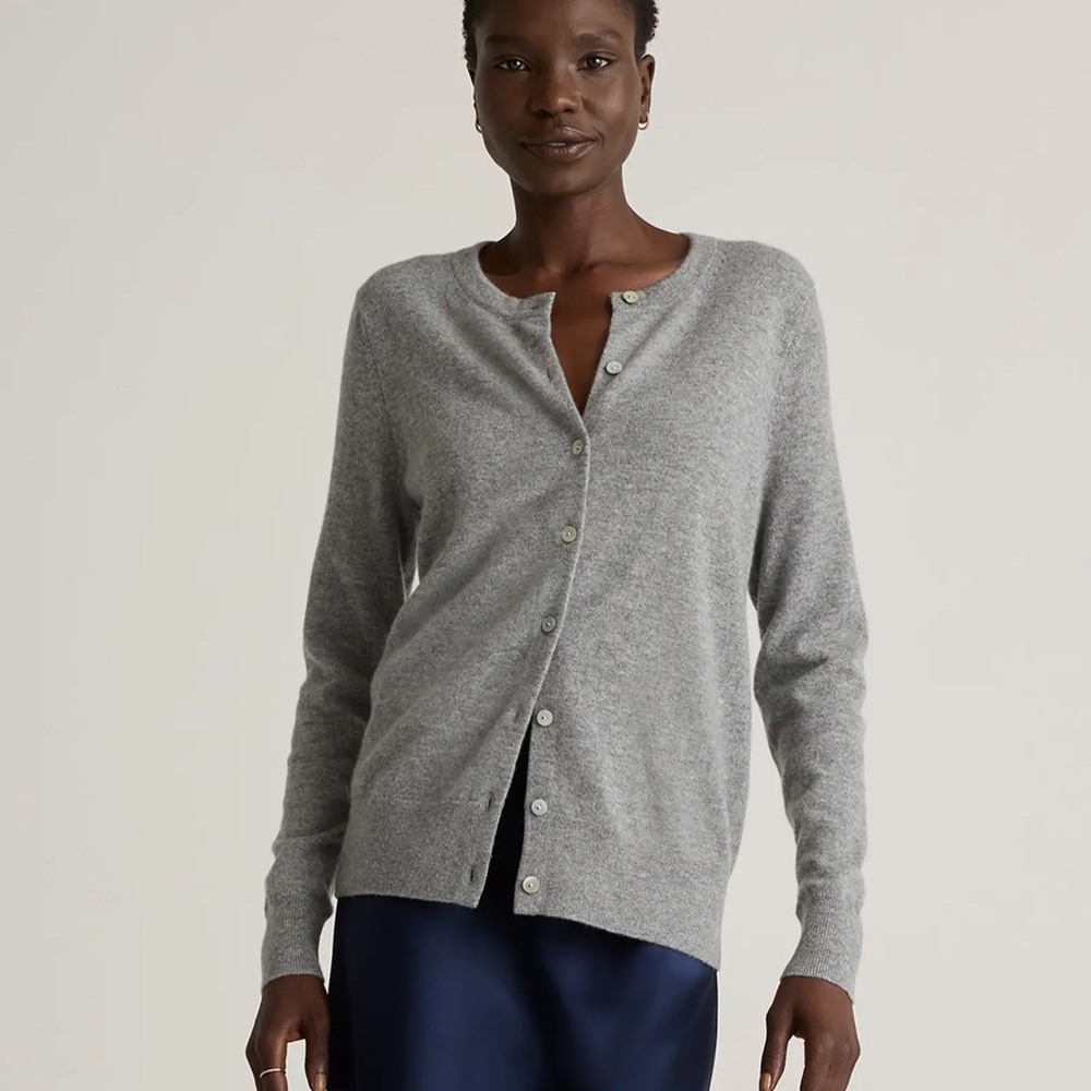 Quince Mongolian Cashmere Cardigan Sweater size Large